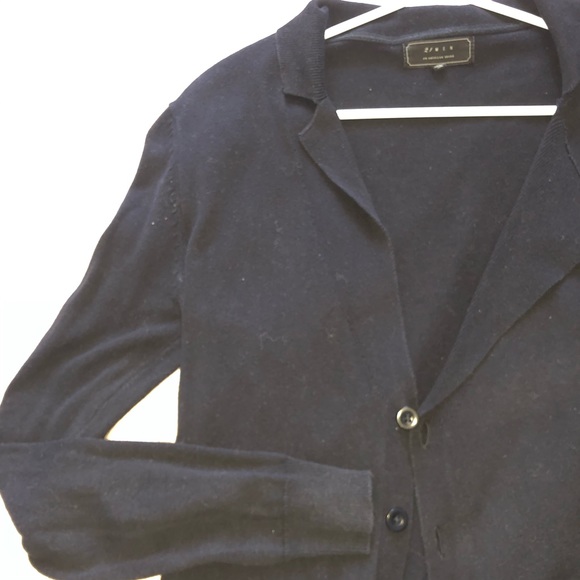 F21 Men Cardigan (Navy) - Picture 3 of 5